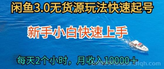 2024最新闲鱼无货源玩法，从0开始小白快手上手，每天2小时月收入过万