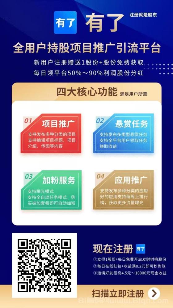 零撸新机遇《有了》：广告分红盘，轻松日赚！