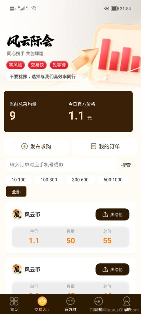 风云际会首码:每日无广告爬墙,自带交易集市,注册拉人赚金币,多种玩法等你来!