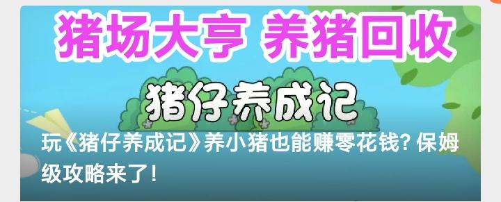 养猪游戏：真金回收秒到账，猪场大亨app首码空投，收益高提现快