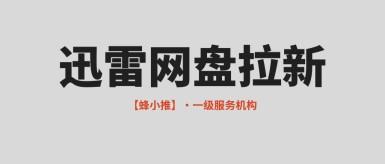 蜂小推，迅雷网盘拉新，普通人的“睡后”收益捷径