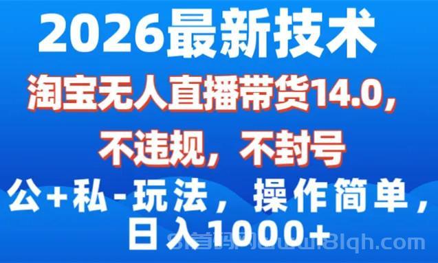 淘宝无人直播带货，日入4张的最新玩法
