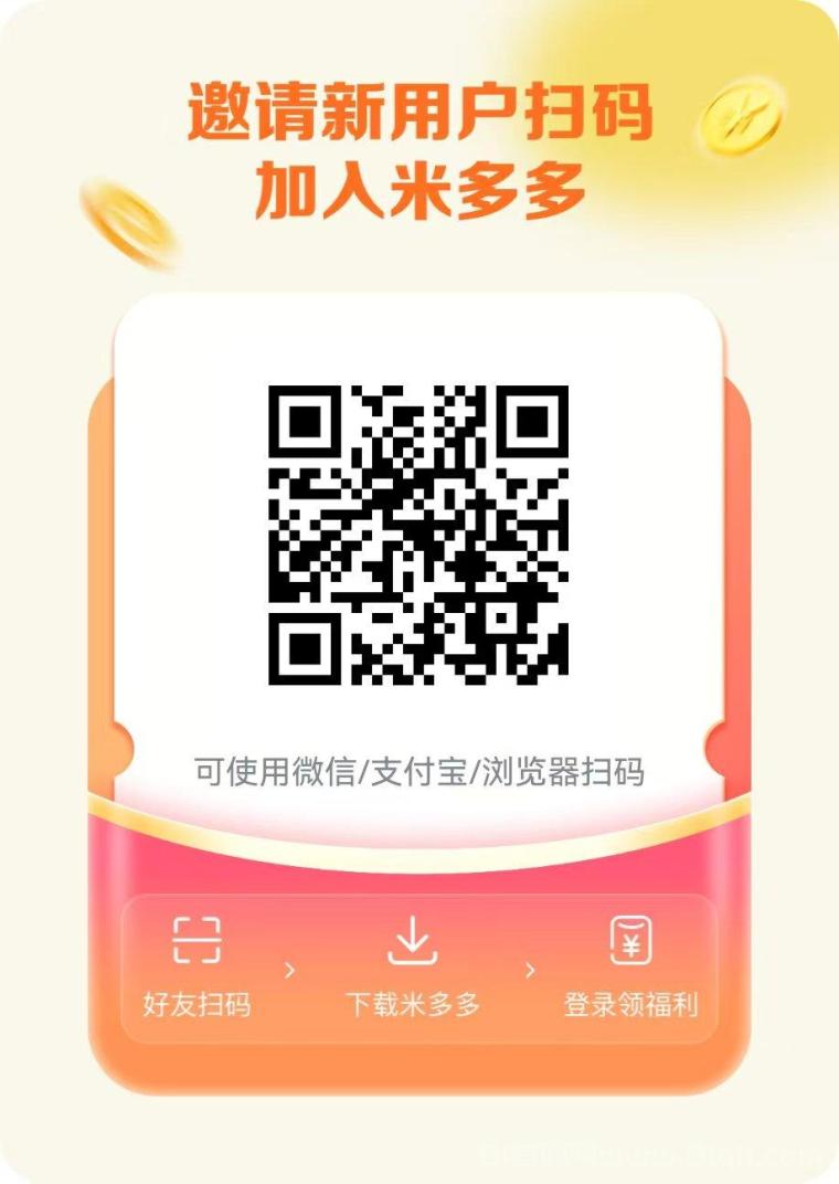 米多多首码刚出零撸卷轴模式，初始定价6元一个注册送12.3任务包每天看6广告释放