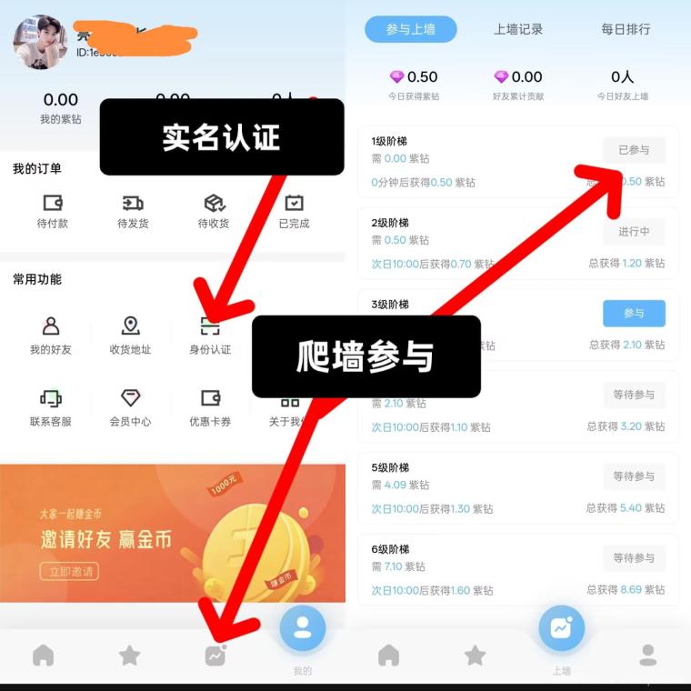 潮玩阁首码零撸上墙模式：新品上线无广告保底收益高，1元一个10个起出简单实名